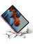 Samsung Galaxy Tab A8 10.5 SM-X200 2021 X205 X207 Tablet Kılıfı Kalem Bölmeli Yuvalı Yumuşak Silikon Trifolding Üçgen Standlı Lüx Case Smart Covert 4