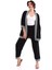 Işlemeli Kimono Takım Siyah MDNSS105 3