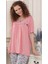 2231-PELIN Bayan Pijama Takım-Nar Çiçeği 2
