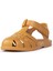 S10288 Clasica Velcro Çocuk Hardal Sarı Sandalet 2