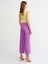 5026 Düğme Detaylı Pantolon-Lila 2