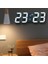 Hooqict 3D LED Dijital Büyük Duvar Saati Modern Tasarım Ev Oturma Odası Dekorasyon Tarihi Sıcaklık Takvimi Alarm Tablo Saat Duvar Saatleri (Yurt Dışından) 1