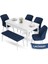 Concept Aya Serisi, 80X132 Açılabilir Beyaz Mutfak Masa Takımı, 4 Sandalye 1 Bench 1