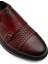 Deri Bordo Comfort Çift Tokalı Günlük Erkek Ayakkabı 5