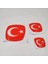 Fiat Egea Sedan Uyumlu Ay Yıldız Türk Bayrağı Logo Set (3'lü) 1