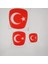 Fiat Egea Sedan Uyumlu Ay Yıldız Türk Bayrağı Logo Set (3'lü) 2