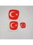 Fiat Egea Sedan Uyumlu Ay Yıldız Türk Bayrağı Logo Set (3'lü) 3