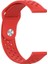 Samsung Galaxy Watch Gear 2(R-380-381-382) Için Delikli Silikon Kordon Kırmızı 1