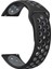 Samsung Galaxy Watch S3 Classic/frontier Için Delikli Silikon Kordon Kayış Siyah Gri 1