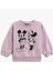 Mickey And Minnie Mouse Baskılı Lisanslı Sweatshirt Pamuklu 1