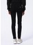 Yüksek Bel Dar Paça Skinny Fit Siyah Kadın Denim Pantolon W2YA46D4PZ1CBL1 4