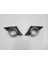 Peugeot 207- 06/09; Sis Lamba Kapağı Sağ/sol Set (2 Parça) Sis Delikli Çerçevesi Gri 1