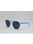 Oval Mavi Çerçeve Füme Cam Unisex Güneş Gözlüğü 2018 10M 52-18-140 2