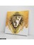 Aslan Sanatsal Gold Tek Parça Kare 65 x 65 cm 2