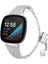 Fitbit Versa Bant Metal Bilek Kayışı Paslanmaz Çelik Bling Elmas Bilezik Aksesuarları (Yurt Dışından) 1