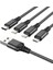 X76 4in1 Type-C + iPhone Lightning + Micro USB 2A Şarj Kablosu 3