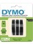 Dymo 3D Plastik Kabartma Şerit (9 mm x 3 Mt), 3'lü Paket, Siyah - S0847730 1