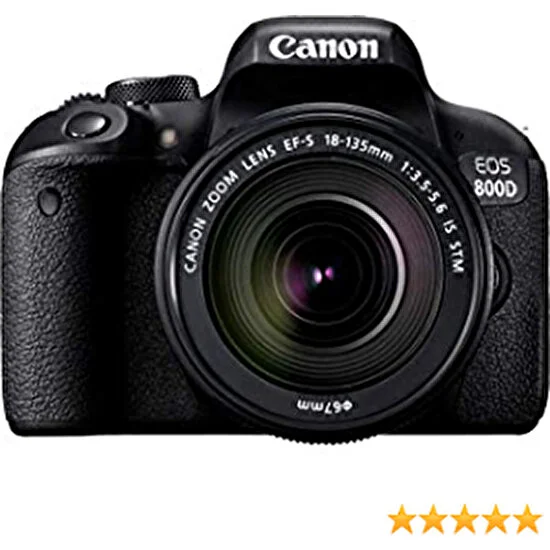 Canon Eos 800D + 18-135 Is Stm Lens (Ithalatcı Garantili)
