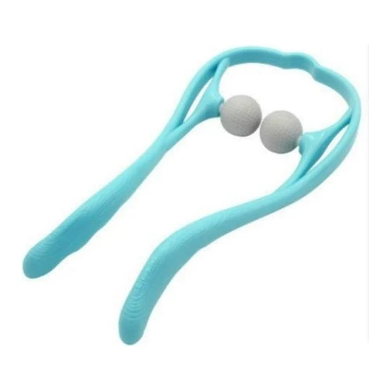 Plastik Basınç Noktası Terapi Boyun Massageador (Mavi-Golf Topu)