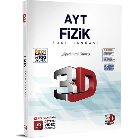 3D Yayınları Ayt Fizik Tamamı Video Çözümlü Soru Bankası (23)