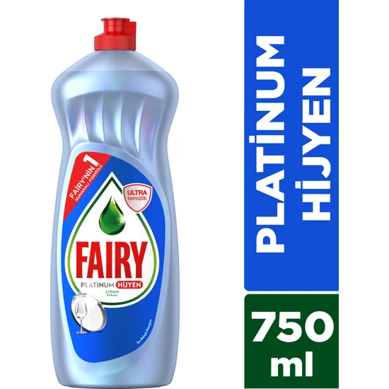 Fairy Platinum Hijyen 750 ml Sıvı Bulaşık Deterjanı