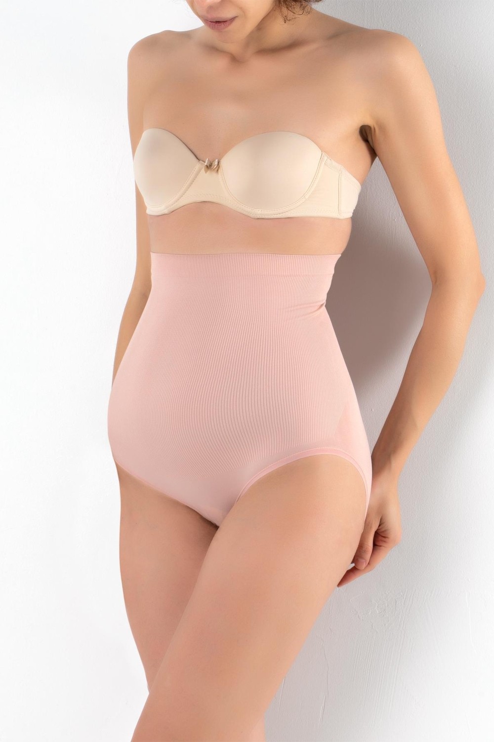 Kanz Yüksek Bel Çıtçıtlı Hamile Slip %92 Polyamid Esnek Kumaşla Günlük Kullanım İçin Rahat