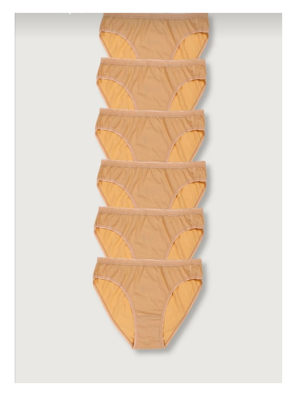 Tutku 6'lı Paket Kadın %100 Pamuk Bikini Külot - Görsel 7