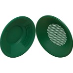 Silimo Gold Pan Altın Eleği Yeşil  +  Pan Üstü Elek Beraber   Altın Arama Eleme Kumda Irmakta Altın Yıkama