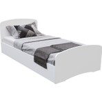 Kzn Home Soft Tek Kişilik Mdf Karyola Beyaz