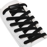 Ebulduk Mıknatıslı Ayakkabı Bağcığı - Siyah Elastik Bağcık 100 cm