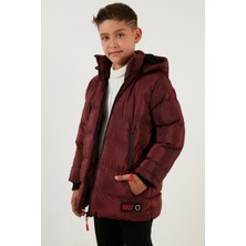 Lela İçi Peluş Astarlı Çıkarılabilir Kapüşonlu Şişme Mont Erkek Çocuk MONT 5763038