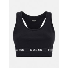 Guess Siyah Sporcu Sütyeni V2YP12KABR0-ALINE Top Eco Stretc