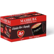 Mahbuba Coffee 3ü1 Arada 72x9gr Mini Küçük Boy İkramlık Otobüs Hazır Kahve Kutu