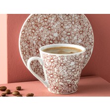 English Home Blumig Porselen 2'li Kahve Fincan Takımı 80 ml Bordo