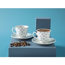 English Home Vinka Porselen 2'li Kahve Fincan Takımı 80 ml Mavi