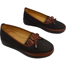 Moda Ayakkabı 1520 Kadın Günlük Düz Babet Ayakkabı