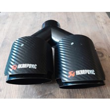 Akrapovic AKRAPOVİÇ100 mm Çiftli Sol Çıkışlı FULL KARBON