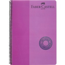 Faber-Castell  1 adet Faber Bicolor A4 80 Yaprak Pp Kapak Spiralli Defter Çizgili