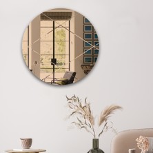Decorita Ayna | Bronz Ayna | Baklava Kanallı | Çap60cm