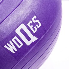 WOQES 65cm Pilates Topu Yüksek Kalite PVC Şişirme Pompası Hediyeli