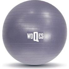 WOQES 65cm Pilates Topu Yüksek Kalite PVC Şişirme Pompası Hediyeli