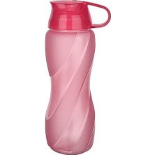 Tubi Home 2'li Set Eko Şişe Suluk - Pratik Kapak Matara 500 ml - 750 ml Pembe