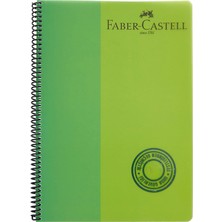 Faber-Castell  1 adet Faber Bicolor A4 80 Yaprak Pp Kapak Spiralli Defter Çizgili