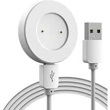 Microcase Huawei Watch 3 - Gt 3 - Gt2 Pro Için USB Manyetik Şarj Kablosu Beyaz - AL2999