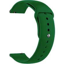 Markacase Samsung Gear SPORT(SM-R600) Için Silikon Kordon Kayış Çam Yeşili