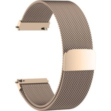 Markacase Samsung Gear S2 Classic Için Metal Mıknatıslı Milanese Kordon Vintage Gold
