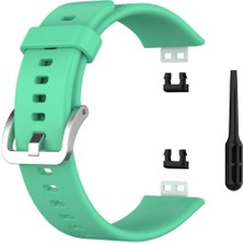 Markacase Huawei Watch Fit Için Silikon Kordon Marine Green