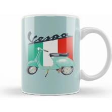 Humuts Logo Vespa Kupa Bardak Porselen