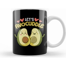 Humuts Funny Let S Avocuddle Cute Avocado Cuddling Pun Kupa Bardak Porselen