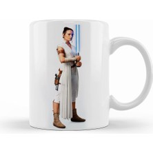 Humuts Star Wars Rey Galaxy Silhouette Cut Out Kupa Bardak Porselen